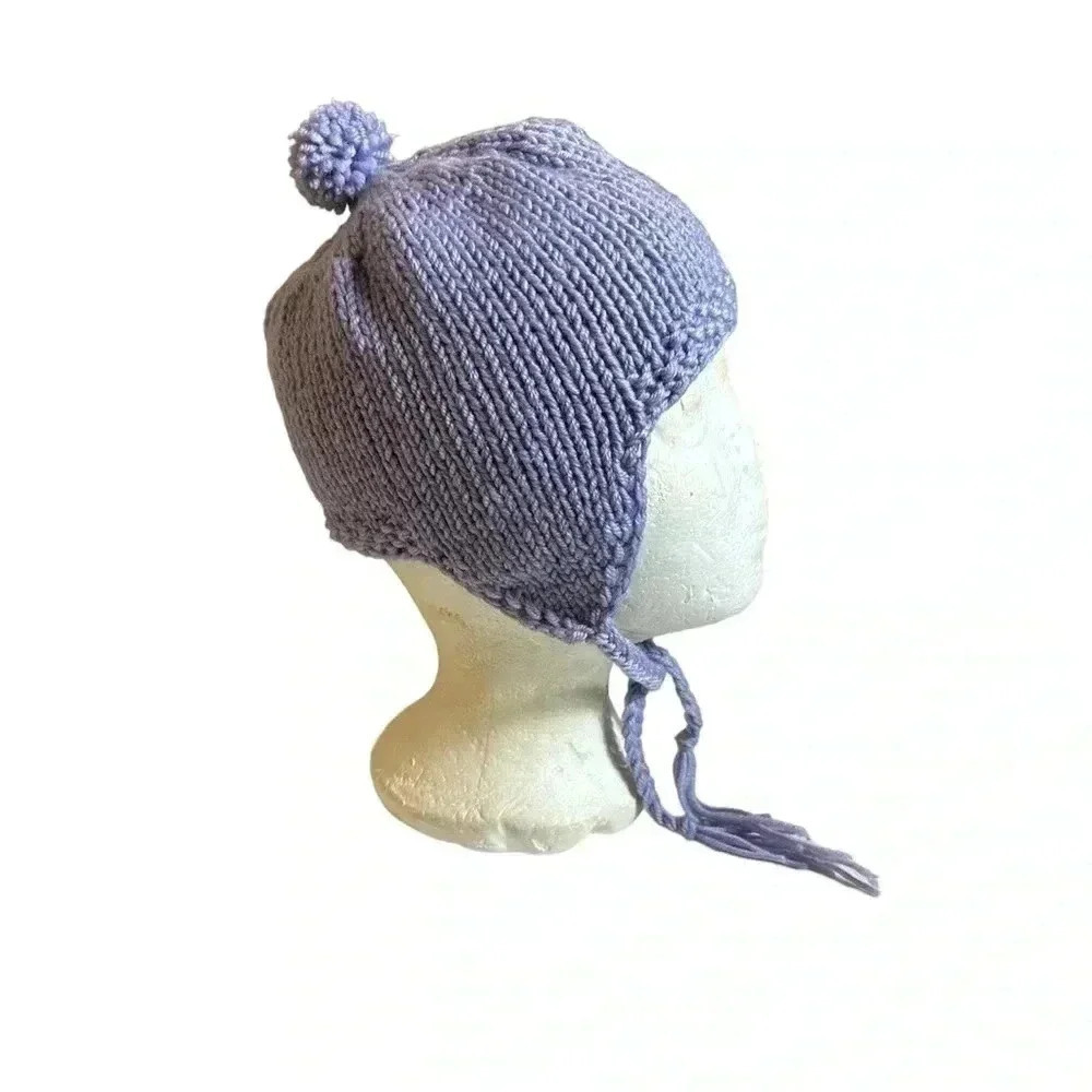 Crochet Baby Hat Pattern With Earflaps Baby Toddler Purple